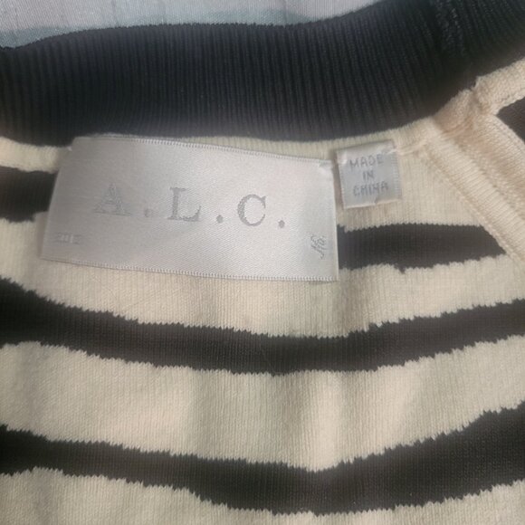 A.L.C., size S , Black and White, zebra print sweater - Picture 4 of 5